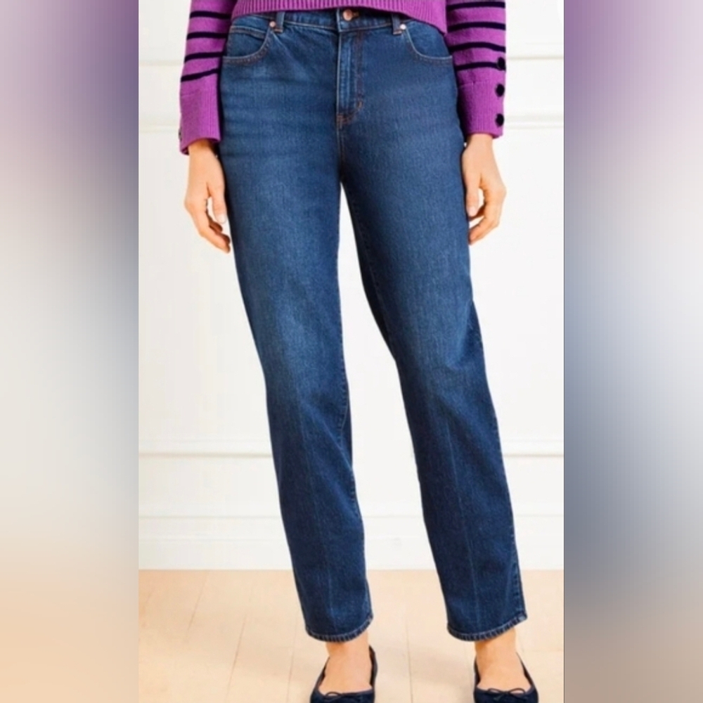 Talbots Palisade Blue High-Waist Relax Jeans